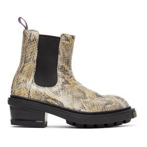 Eytys Nikita Snakeskin Python Chelsea boots